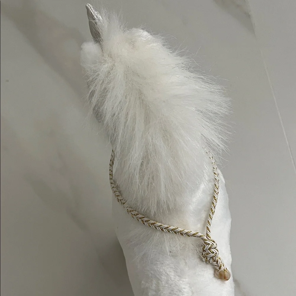 Breyer White Plush Unicorn with Silver color  Horn. - Picture 5 of 10